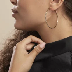 Histoire d'Or Créoles Ada Lisse Plaqué Or Jaune* Boucles D'Oreilles|Boucles D'Oreilles Fantaisie