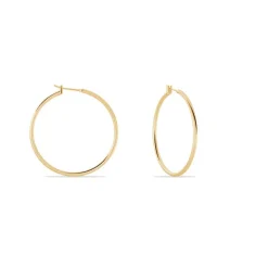 Discount Histoire d'Or Créoles Ada Lisse Plaqué Or Jaune