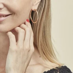 Histoire d'Or Créoles Adalie Lisse Plaqué Or Jaune* Boucles D'Oreilles|Boucles D'Oreilles Fantaisie