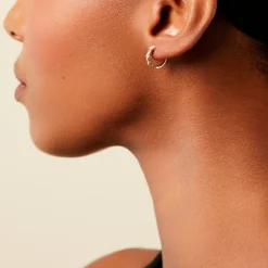 Online Histoire d'Or Créoles Ahriman Or Jaune Diamant