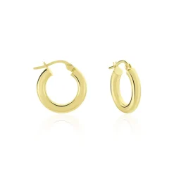 Histoire d'Or Créoles Ajania Or Jaune* Boucles D'Oreilles|Boucles D'Oreilles Créoles