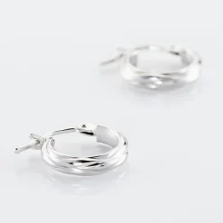 Histoire d'Or Créoles Ananas Or Blanc