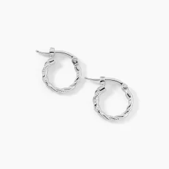 Histoire d'Or Créoles Anastasia Argent Blanc* Boucles D'Oreilles|Boucles D'Oreilles Fantaisie