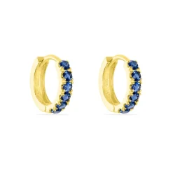 Histoire d'Or Créoles Andgelina Rondes Or Jaune Oxyde De Zirconium* Boucles D'Oreilles|Boucles D'Oreilles Créoles