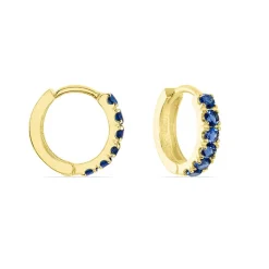 Histoire d'Or Créoles Andgelina Rondes Or Jaune Oxyde De Zirconium* Boucles D'Oreilles|Boucles D'Oreilles Créoles