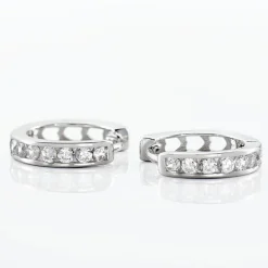 Sale Histoire d'Or Créoles Anne-sixtine Argent Blanc Oxyde De Zirconium