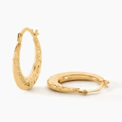 Hot Histoire d'Or Créoles Annis Or Jaune