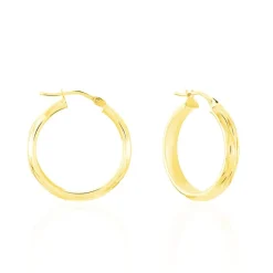 Histoire d'Or Créoles Antiope Or Jaune* Boucles D'Oreilles|Boucles D'Oreilles Créoles