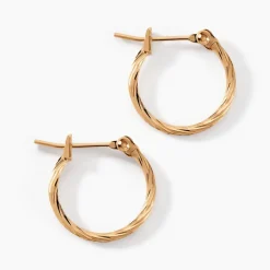 Histoire d'Or Créoles Anusha Plaqué Or Doré* Boucles D'Oreilles|Boucles D'Oreilles Fantaisie