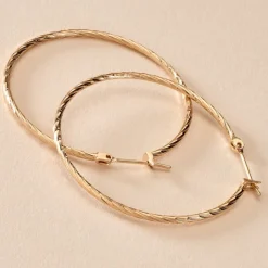 Histoire d'Or Créoles Anusha Plaqué Or Jaune* Boucles D'Oreilles|Boucles D'Oreilles Fantaisie