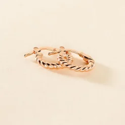 Discount Histoire d'Or Créoles Appolina Argent Rose