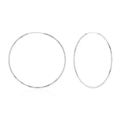 Histoire d'Or Créoles Argent Blanc Agathe* Boucles D'Oreilles|Boucles D'Oreilles Fantaisie