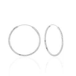 Histoire d'Or Créoles Argent Blanc Agathe* Boucles D'Oreilles|Boucles D'Oreilles Fantaisie