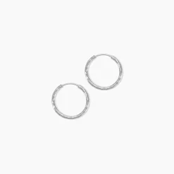 Histoire d'Or Créoles Argent Blanc Agathe