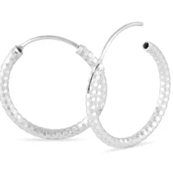 Histoire d'Or Créoles Argent Blanc Agathe