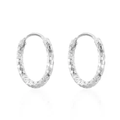 Histoire d'Or Créoles Argent Blanc Agathe* Boucles D'Oreilles|Boucles D'Oreilles Fantaisie