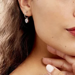 Histoire d'Or Créoles Argent Blanc Dahud Oxydes De Zirconium* Boucles D'Oreilles|Boucles D'Oreilles Fantaisie