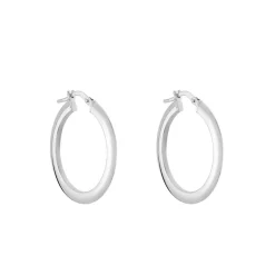 Histoire d'Or Créoles Argent Blanc Hally* Boucles D'Oreilles|Boucles D'Oreilles Fantaisie
