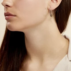 Histoire d'Or Créoles Argent Blanc Hally* Boucles D'Oreilles|Boucles D'Oreilles Fantaisie