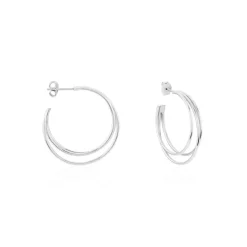 Histoire d'Or Créoles Argent Blanc Jukka* Boucles D'Oreilles|Boucles D'Oreilles Fantaisie