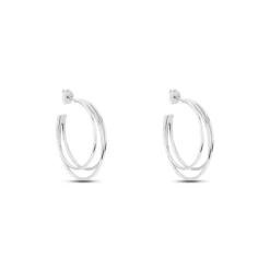 Histoire d'Or Créoles Argent Blanc Jukka* Boucles D'Oreilles|Boucles D'Oreilles Fantaisie