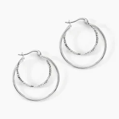 Best Histoire d'Or Créoles Argent Blanc Marjorie