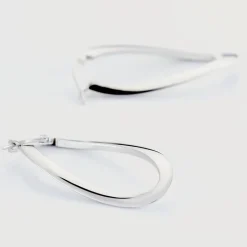 Online Histoire d'Or Créoles Argent Blanc Olivia