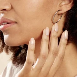 Online Histoire d'Or Créoles Olympia argent blanc