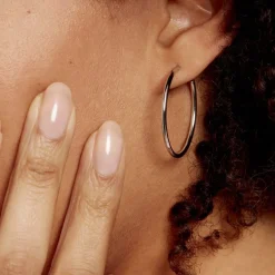 Online Histoire d'Or Créoles Olympia argent blanc