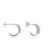 Histoire d'Or Créoles Argent Blanc Rosaure Oxydes De Zirconium* Boucles D'Oreilles|Boucles D'Oreilles Fantaisie