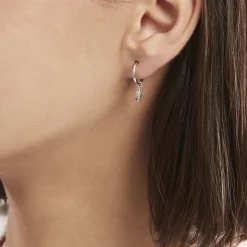 Histoire d'Or Créoles Argent Blanc Shelia* Boucles D'Oreilles|Boucles D'Oreilles Fantaisie