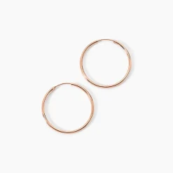 Histoire d'Or Créoles Argent Rose Olympia* Boucles D'Oreilles|Boucles D'Oreilles Fantaisie