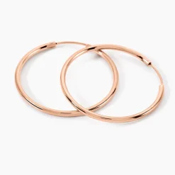 Histoire d'Or Créoles Argent Rose Olympia* Boucles D'Oreilles|Boucles D'Oreilles Fantaisie