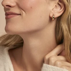 Histoire d'Or Créoles Ariane Plaqué Or Jaune* Boucles D'Oreilles|Boucles D'Oreilles Fantaisie