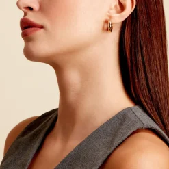 Histoire d'Or Créoles Ariane Plaqué Or Jaune