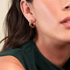 Histoire d'Or Créoles Ariane Plaqué Or Jaune* Boucles D'Oreilles|Boucles D'Oreilles Créoles