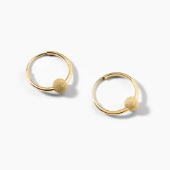 Histoire d'Or Créoles Ariel Or Jaune* Boucles D'Oreilles|Boucles D'Oreilles Créoles