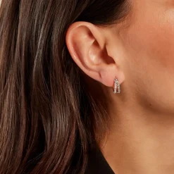 Histoire d'Or Créoles Atallah Or Jaune Strass* Boucles D'Oreilles|Boucles D'Oreilles Créoles