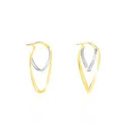 Histoire d'Or Créoles Aubrey Or Bicolore* Boucles D'Oreilles|Boucles D'Oreilles Créoles