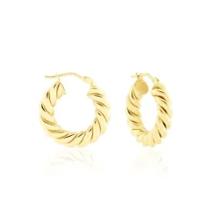 Histoire d'Or Créoles Ausra Or Jaune* Boucles D'Oreilles|Boucles D'Oreilles Créoles