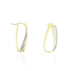 Histoire d'Or Créoles Ayliz Or Bicolore* Boucles D'Oreilles|Boucles D'Oreilles Créoles