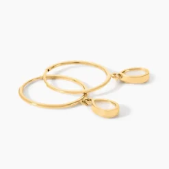 Discount Histoire d'Or Créoles Bahman Or Jaune Nacre