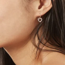 Histoire d'Or Créoles Belitana Or Jaune Diamant* Boucles D'Oreilles|Boucles D'Oreilles Créoles