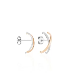 Outlet Histoire d'Or Créoles Bleona Croisees Or Bicolore