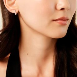 New Histoire d'Or Créoles Carlota Argent Blanc