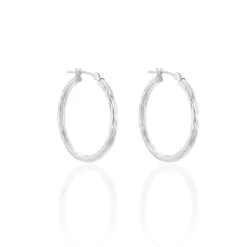 New Histoire d'Or Créoles Cayla or blanc