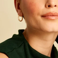 Histoire d'Or Créoles Clematis Or Jaune* Boucles D'Oreilles|Boucles D'Oreilles Créoles