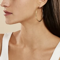 Histoire d'Or Créoles Creolia Acier Jaune