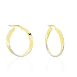 Histoire d'Or Créoles Doralynne Or Bicolore* Boucles D'Oreilles|Boucles D'Oreilles Créoles