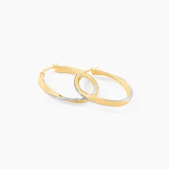 Histoire d'Or Créoles Doralynne Or Bicolore* Boucles D'Oreilles|Boucles D'Oreilles Créoles